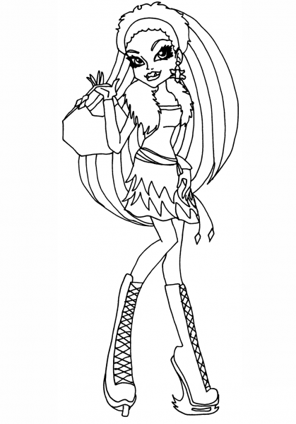 Cool Abbey Bominable coloring page image