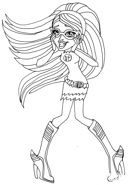 Cool Ghoulia Yelps coloring page image