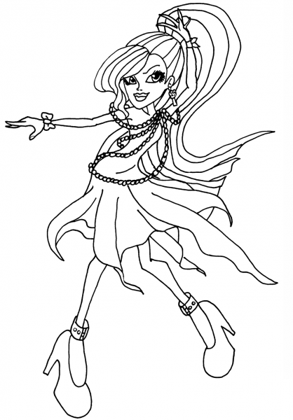 Cool Spectra coloring page image
