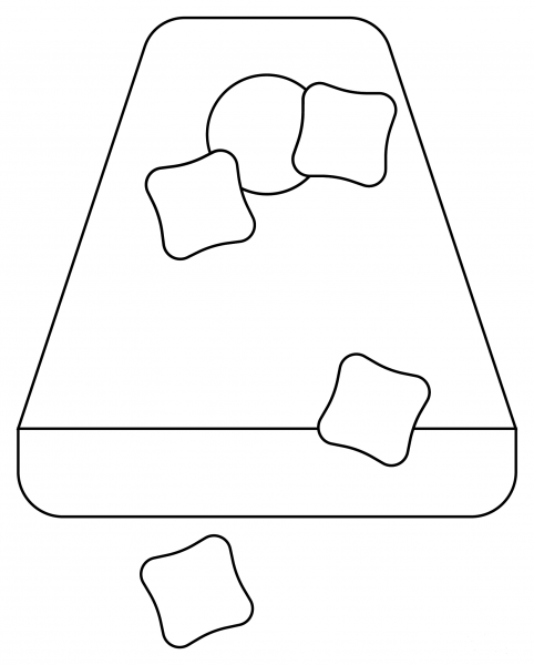 Cornhole coloring page image
