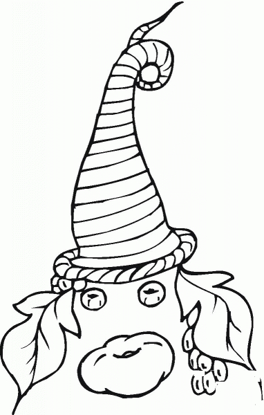 Cornucopia Face  coloring page image