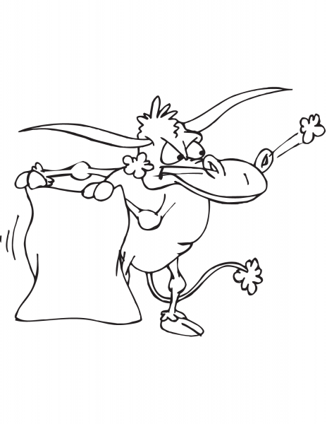 Corrida  coloring page image