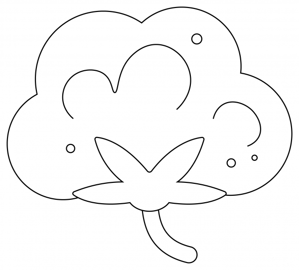 Cotton coloring page image