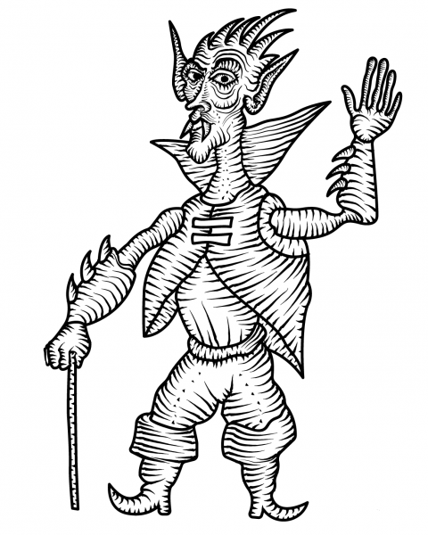 Count Dracula coloring page image