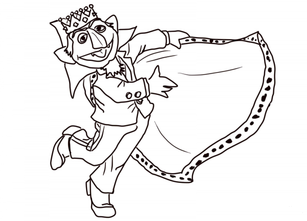 Count Von Count Dracula coloring page image