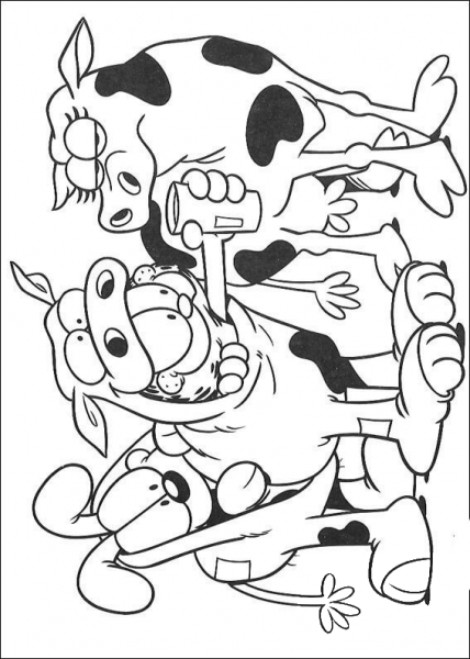 Cow Costume  coloring page image