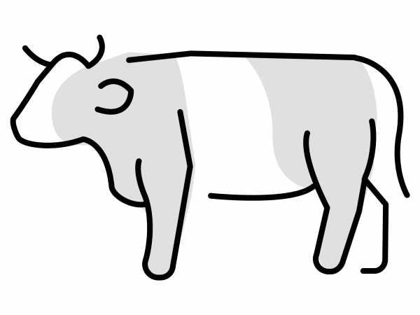Cow Emoji coloring page image