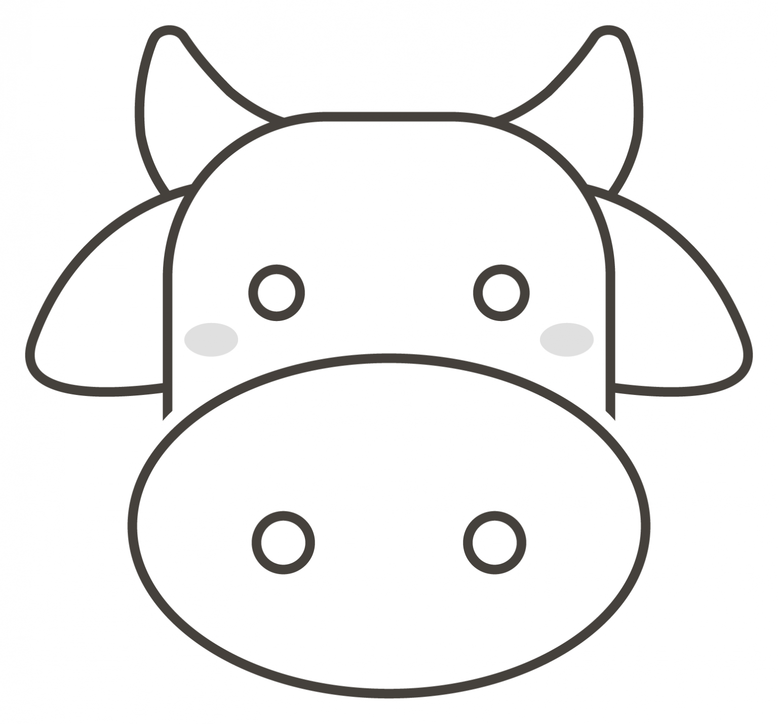 Cow Face Coloring Page ColouringPages Cow Face Coloring Page ColouringPages