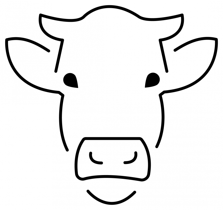 Cow Face Emoji coloring page - ColouringPages