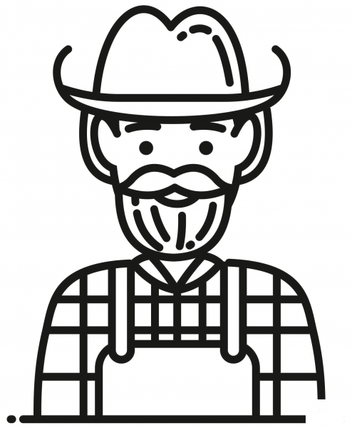 Cowboy coloring page image