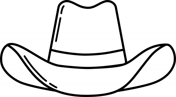 Cowboy Hat coloring page image