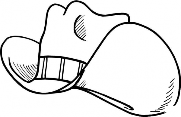 Cowboy Hat coloring page image