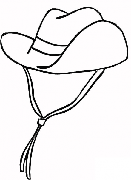 Cowboy Hat  coloring page image