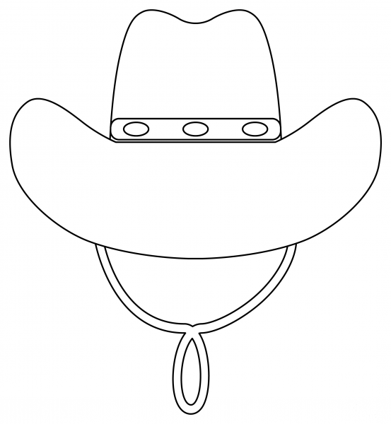 Cowboy Hat coloring page image