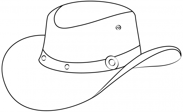 Cowboy Hat coloring page image