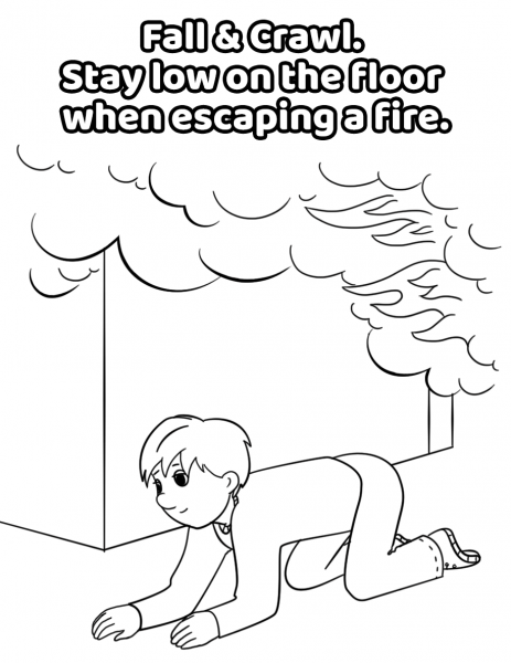 Crawl Low Under Smoke coloring page image