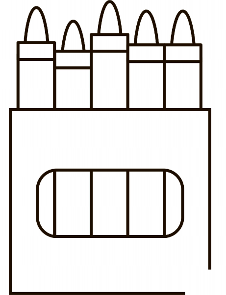 Crayon Box coloring page image