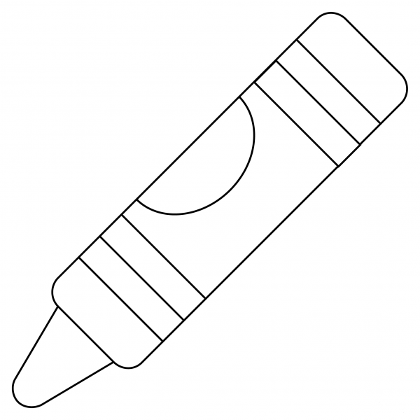 Crayon coloring page image
