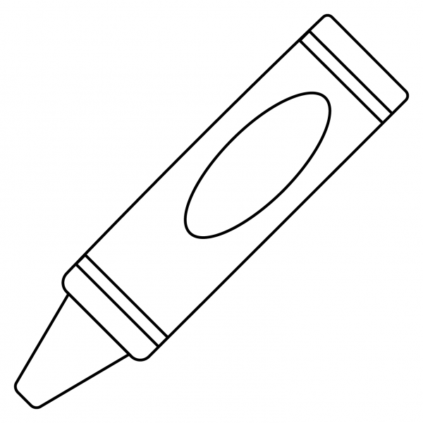 Crayon Emoji coloring page image
