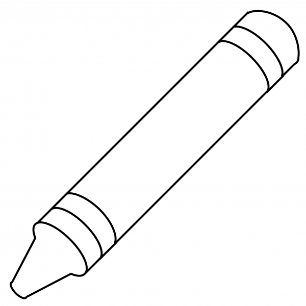 Crayon Emoji coloring page image