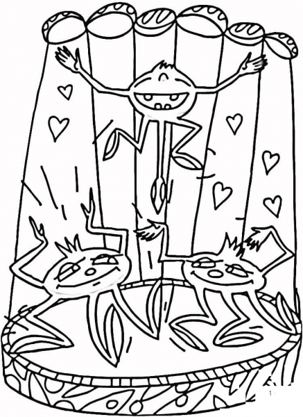 Creature from Mars  coloring page image