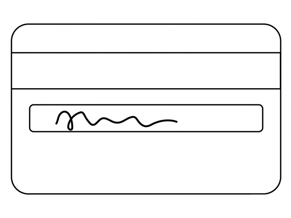 Credit Card Emoji coloring page image