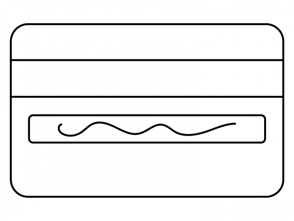 Credit Card Emoji coloring page image