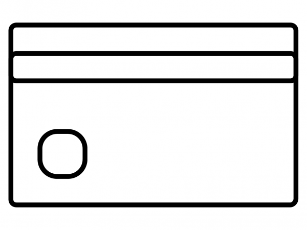 Credit Card Emoji coloring page image