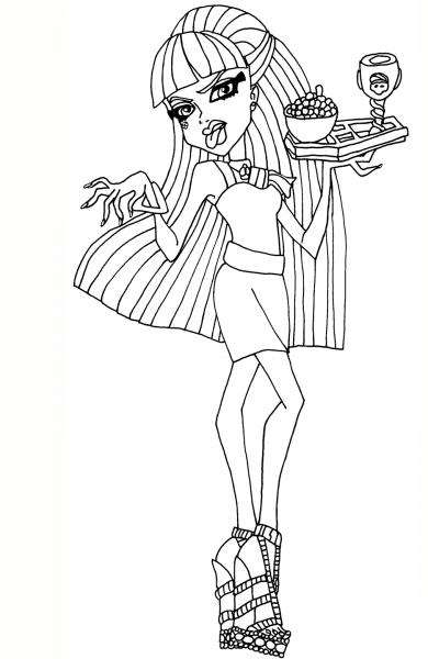 Creepetaria Cleo coloring page image
