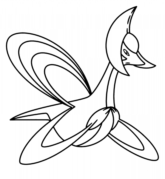 Cresselia  coloring page image
