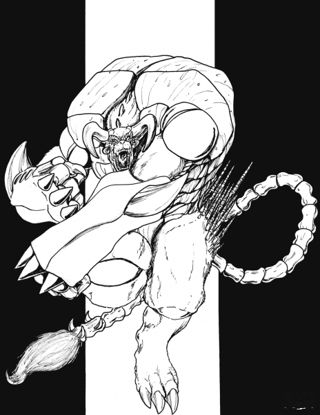 Cretaphus of Evolution coloring page image