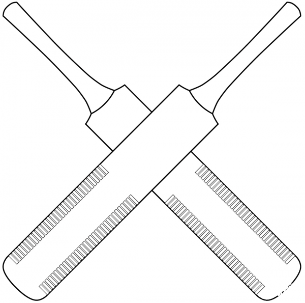 Cricket Bat coloring page image