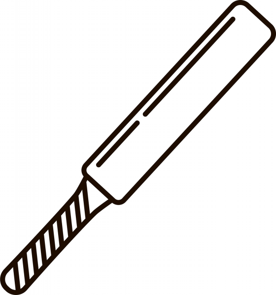 Cricket Bat coloring page image