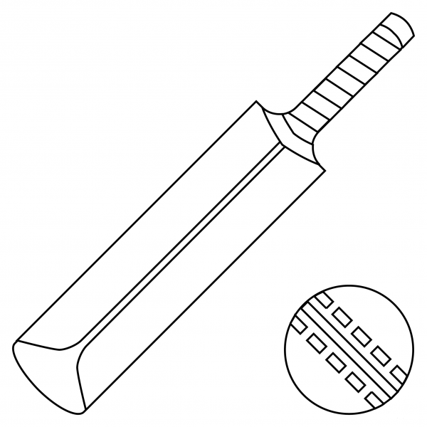 Cricket Game coloring page image