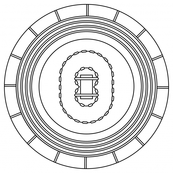 Cricket Stadium coloring page image