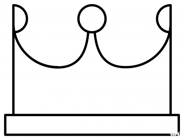 Crown Emoji coloring page image