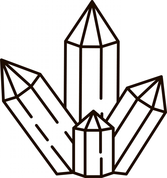 Crystal coloring page image