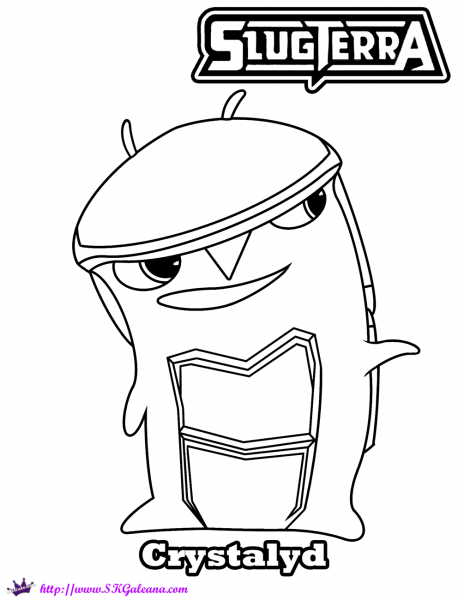 Crystalyd Slug coloring page image
