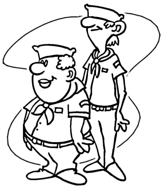 Cub Scouts  coloring page image