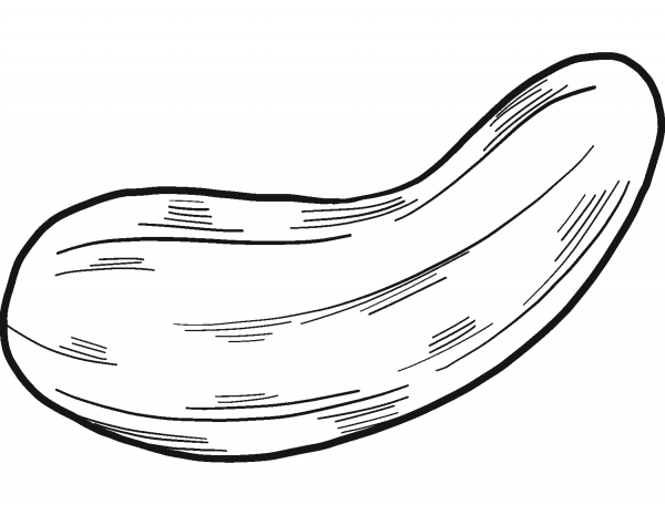 Cucumber coloring page image