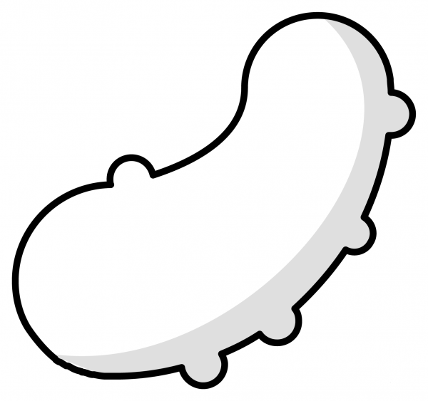 Cucumber Emoji coloring page image