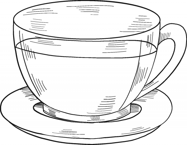Cup of Tea coloring page image