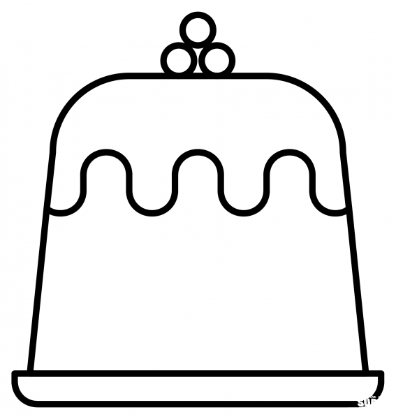 Custard Emoji coloring page image