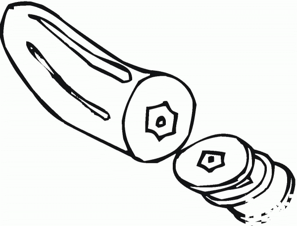 Cut Cucumber  coloring page image