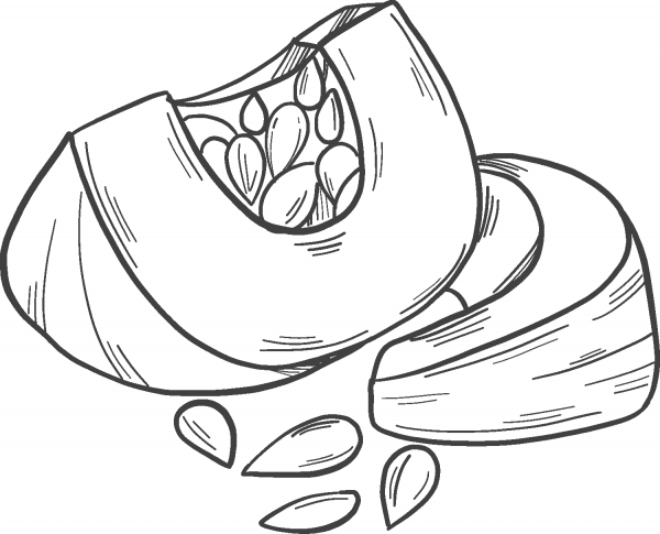 Cut Pumpkin coloring page image