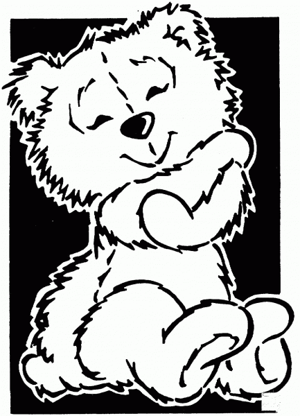 Cute Bear coloring page image