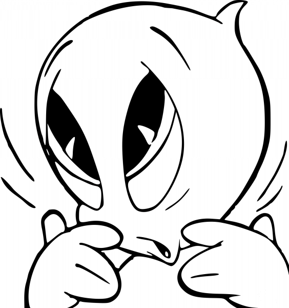 Cute Ghost coloring page image