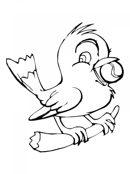 Cute Little Canary coloring page image