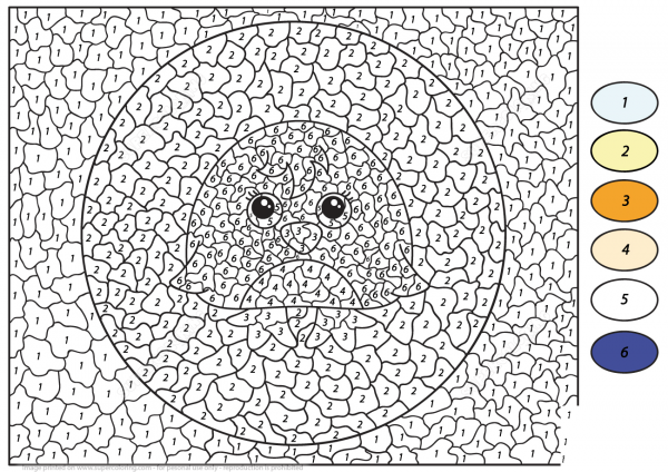 Cute Penguin Color by Number image