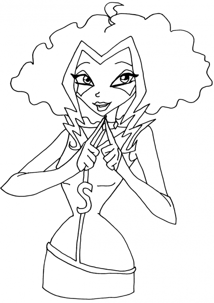 Cute Stormy coloring page image